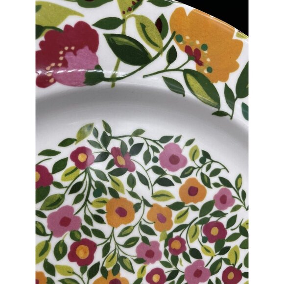 Spode Chop Plate Platter Emmas Garland Kim Parker Home Flowers Pink NWT 12” - Picture 8 of 8